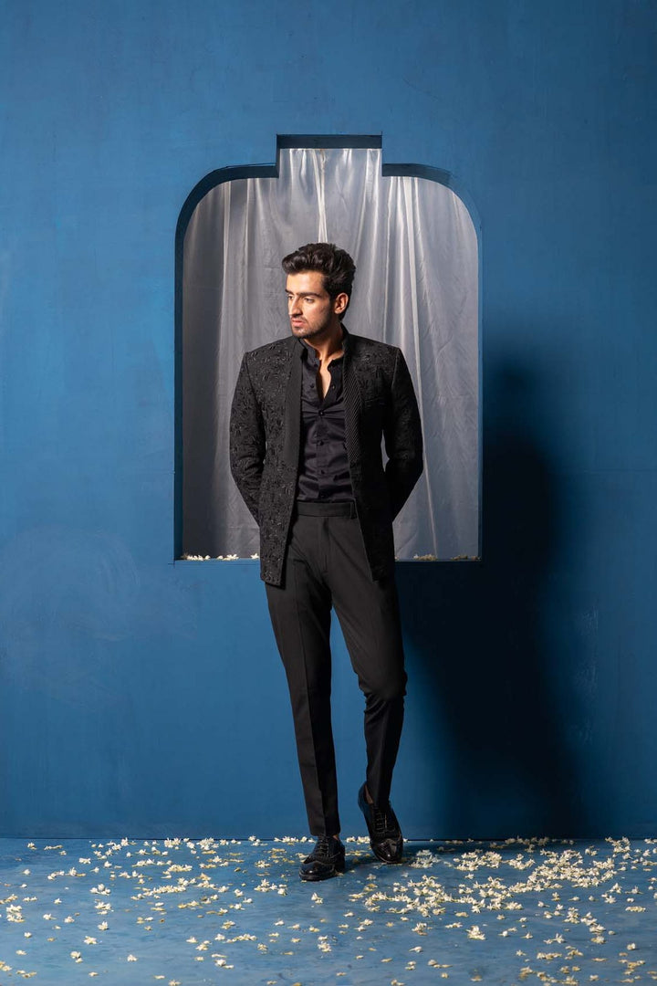 Night Lotus Bandhgala