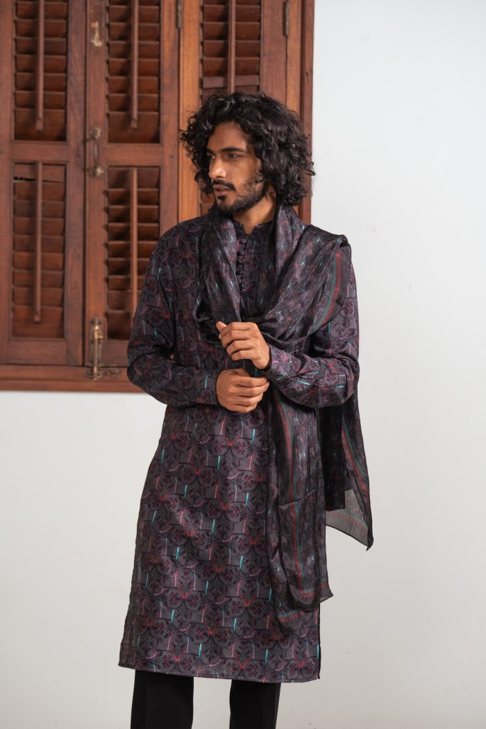 Shop Sable Mosaic | Ethnic Kurtas For Men | houseofayushjain | Ayush Jain