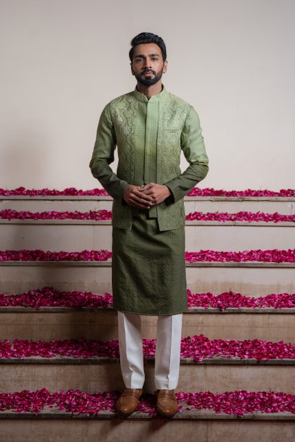 Shop Green Bandi Set | Mehendi Vibes | Bandi | houseofayushjain | Ayush Jain