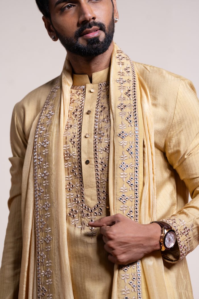 Shop Mirror Embellished Kurta | Darpan Set | Kurtas | Ayush Jain | houseofayushjain