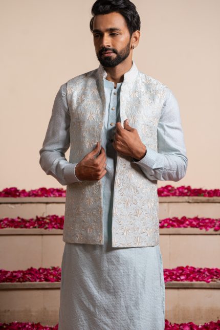 Shop Bhrama Kamal | Embroidery | Bandi Set | houseofayushjain | Ayush Jain