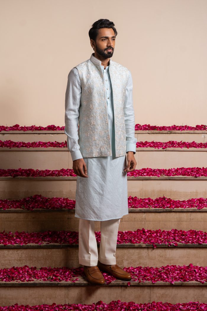 Shop Bhrama Kamal | Embroidery | Bandi Set | houseofayushjain | Ayush Jain