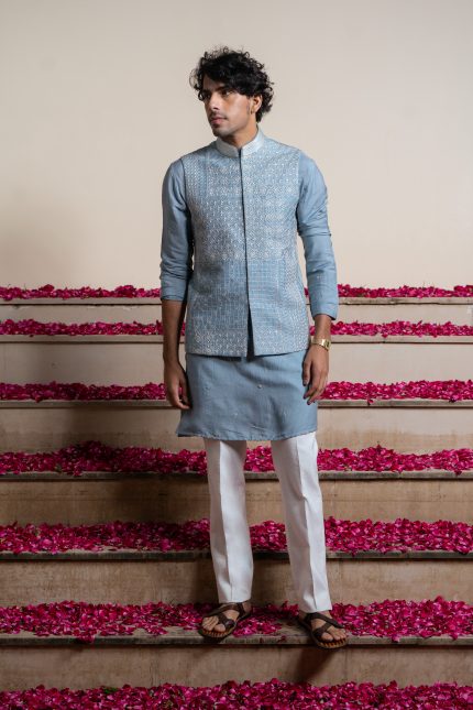 Kantha Bandi Set | houseofayushjain | Men's Ethnic Wear | Ayush Jain