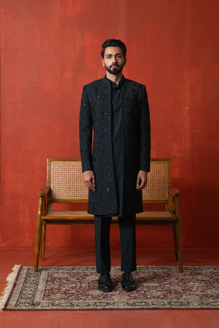 Shop All-Black Indo-Western | Chandni Raat | houseofayushjain | Ayush Jain