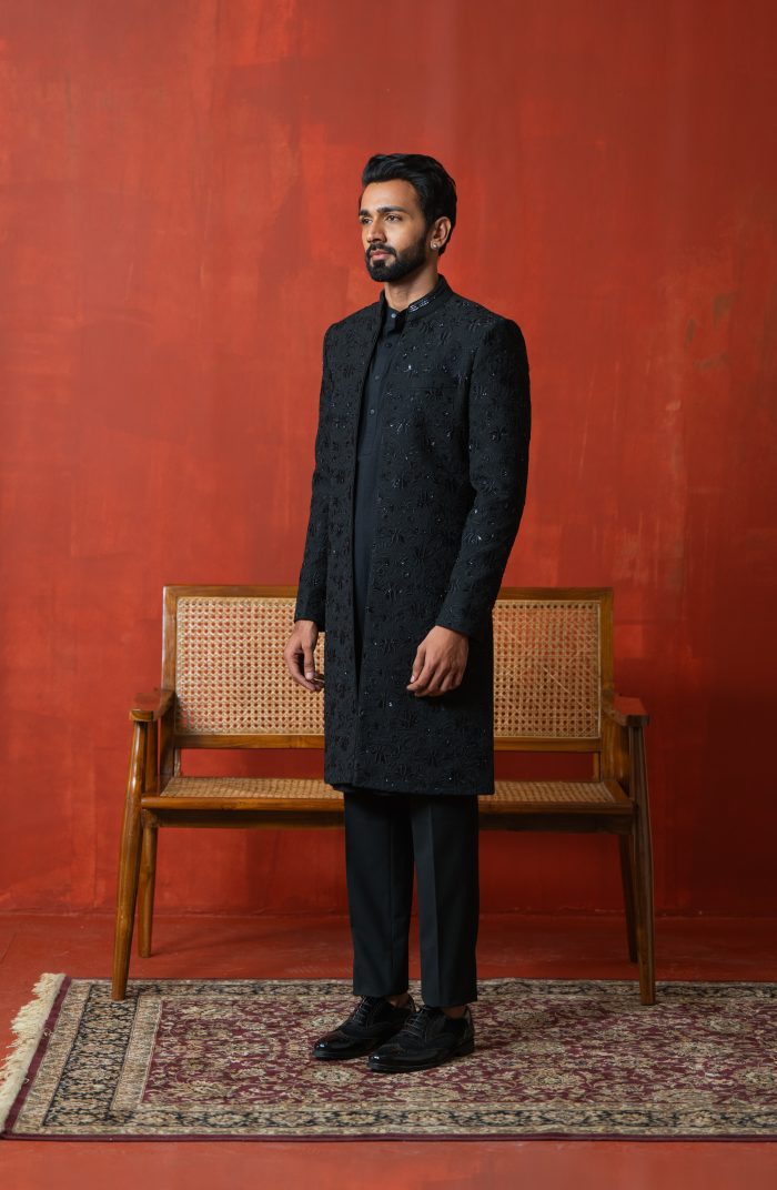 Shop All-Black Indo-Western | Chandni Raat | houseofayushjain | Ayush Jain