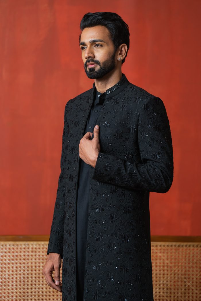 Shop All-Black Indo-Western | Chandni Raat | houseofayushjain | Ayush Jain