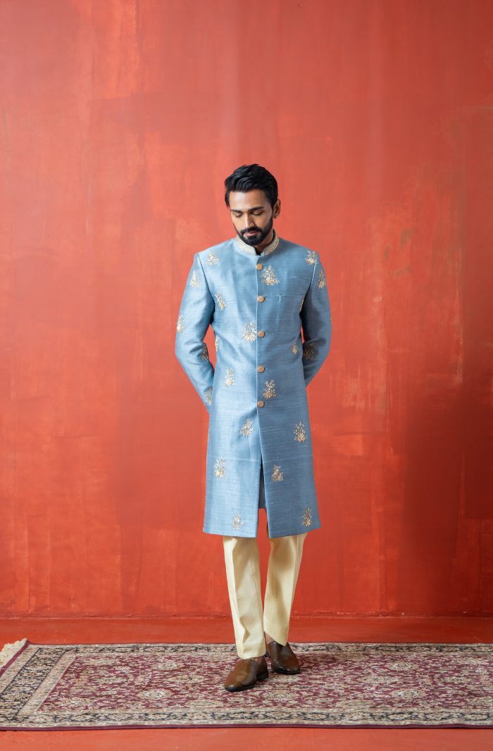 Buy Embroidered Sherwani | Neel | Wedding Sherwani | Ayush Jain | houseofayushjain