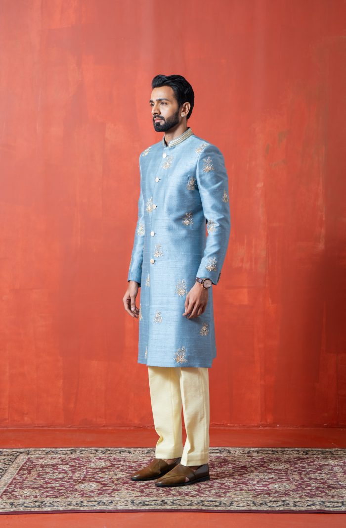 Buy Embroidered Sherwani | Neel | Wedding Sherwani | Ayush Jain | houseofayushjain