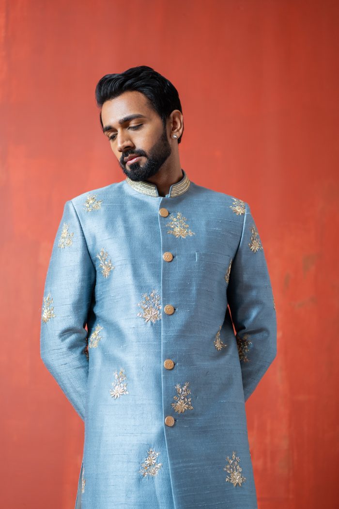 Buy Embroidered Sherwani | Neel | Wedding Sherwani | Ayush Jain | houseofayushjain