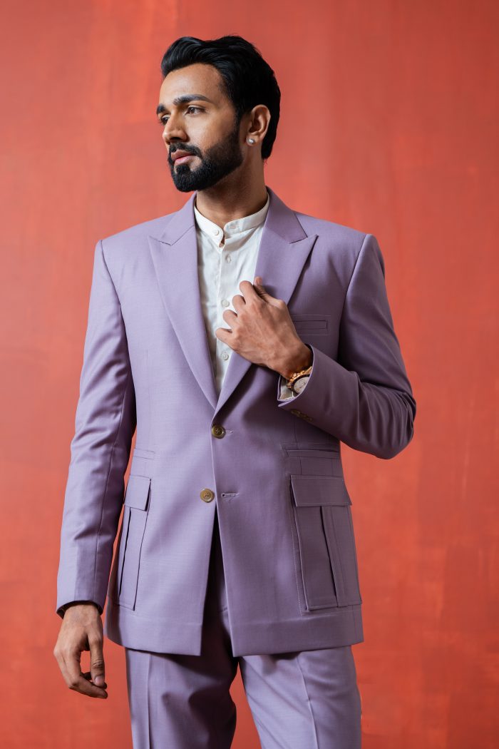 Buy Lavender Suit For Men | Lavender Mist | houseofayushjain | Ayush Jain