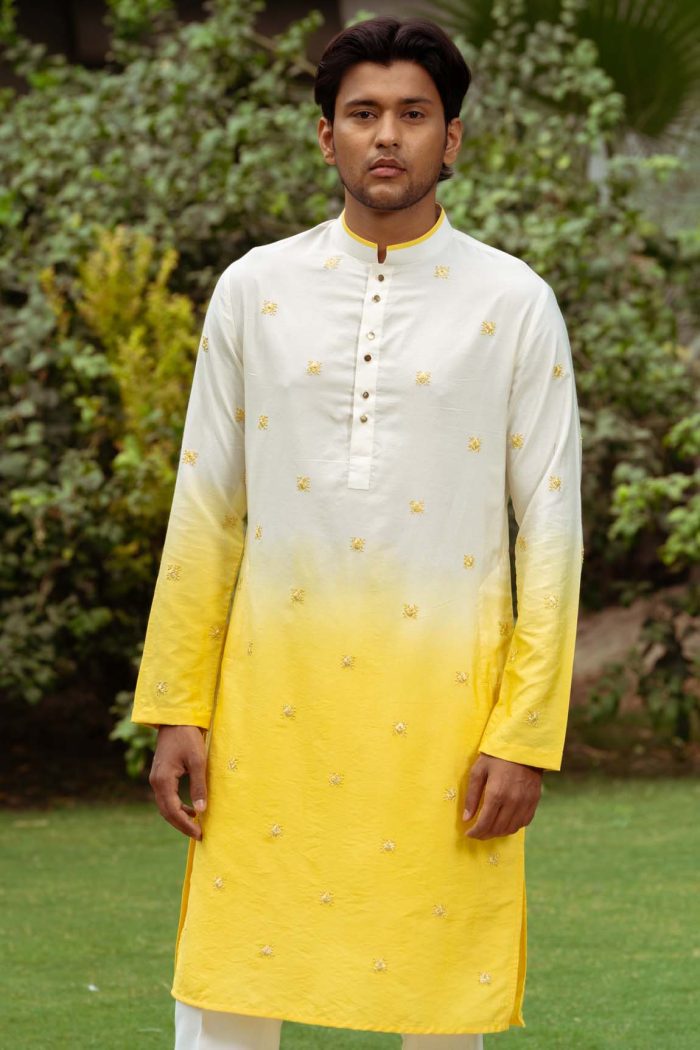 Shop Chuski Bandi Set | Ombre Yellow Bandi | houseofayushjain