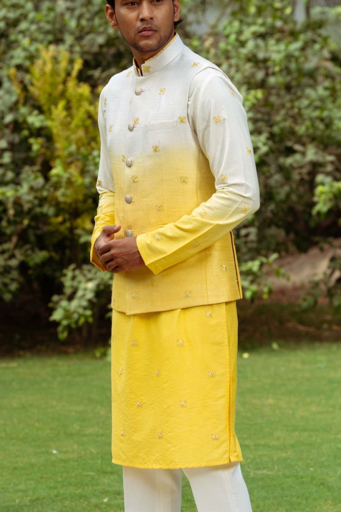 Shop Chuski Bandi Set | Ombre Yellow Bandi | houseofayushjain