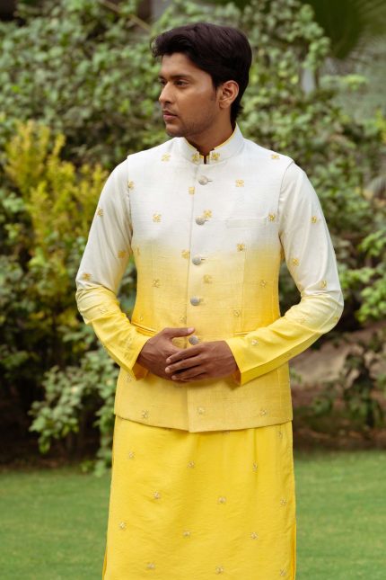 Shop Chuski Bandi Set | Ombre Yellow Bandi | houseofayushjain