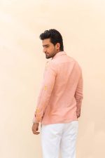 Shop Peach Pink Shirt | Bagheecha Shirt | houseofayushjain