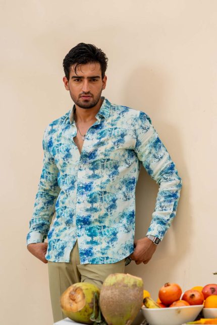 Shop Kaleidoscope Printed Shirt | Neel Jhar Shirt | houseofyaushjain