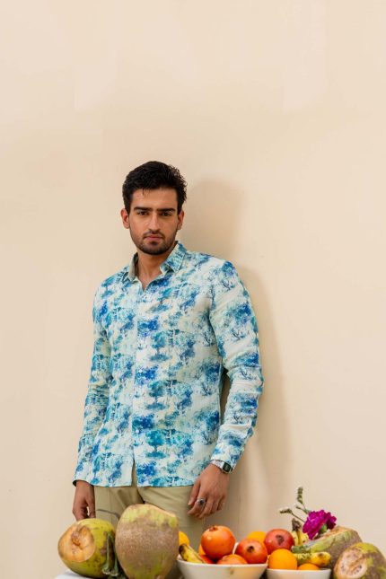 Shop Kaleidoscope Printed Shirt | Neel Jhar Shirt | houseofyaushjain