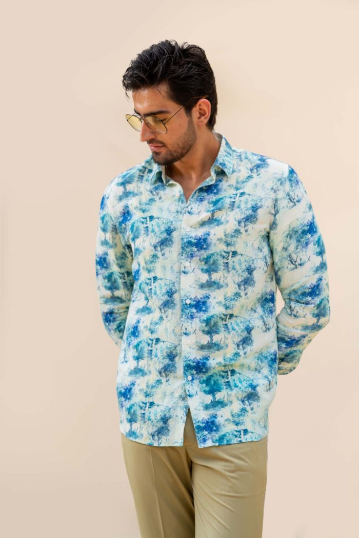 Shop Kaleidoscope Printed Shirt | Neel Jhar Shirt | houseofyaushjain