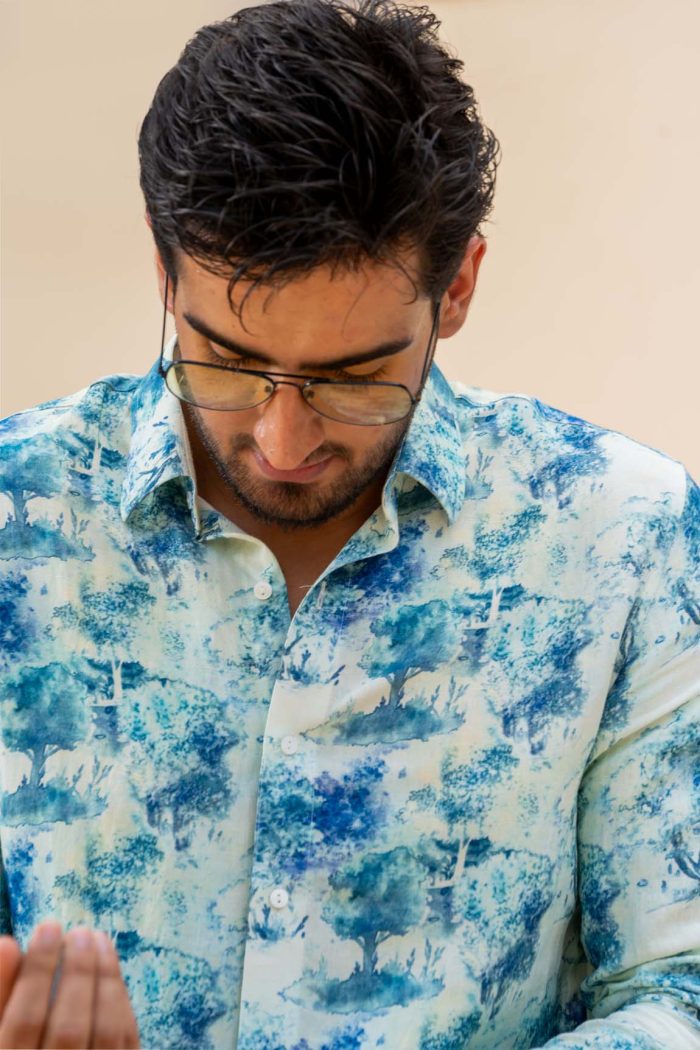 Shop Kaleidoscope Printed Shirt | Neel Jhar Shirt | houseofyaushjain