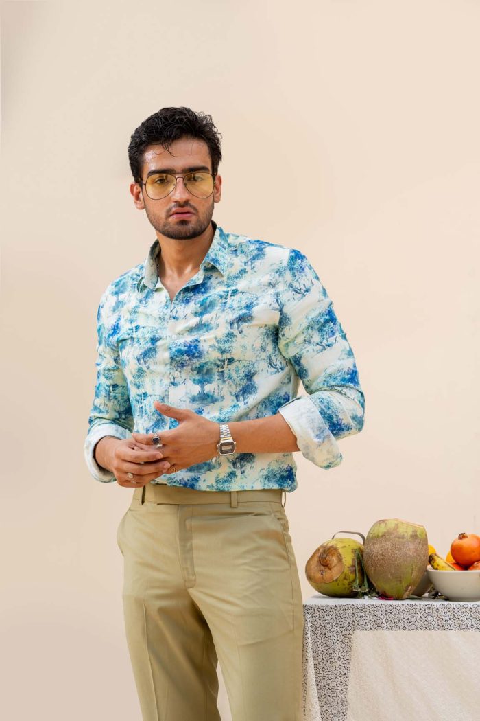 Shop Kaleidoscope Printed Shirt | Neel Jhar Shirt | houseofyaushjain