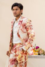 Buy Laal Jhar Suit | Digital Print Linen Suit | houseofayushjain
