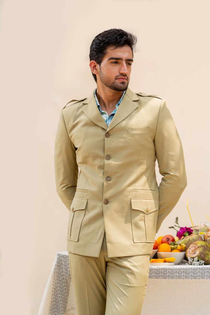 Green Safari Suit | Shop Stylish Suits In Delhi | houseofayushjain