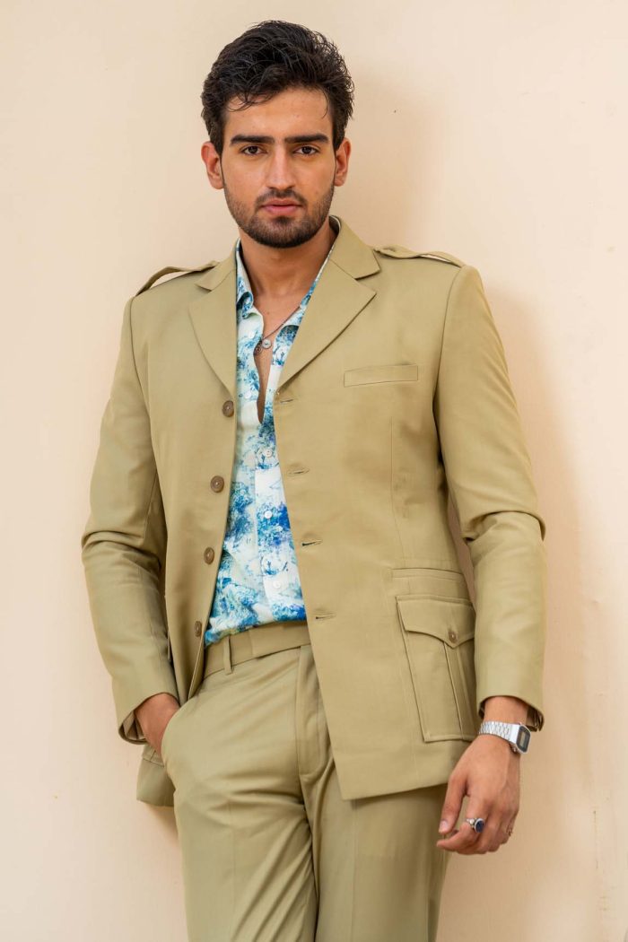 Green Safari Suit | Shop Stylish Suits In Delhi | houseofayushjain