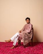 Shop Dull Pink Sherwani | Fitoor Sherwani | houseofayushjain