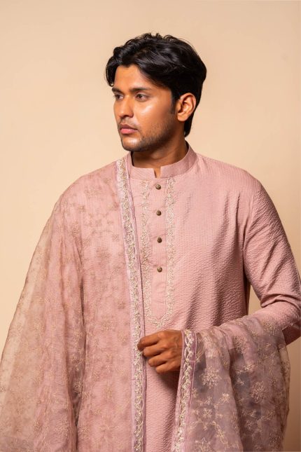 Shop Fitoor Kurta | Elegant Dusky Pink Kurta | houseofayushjain