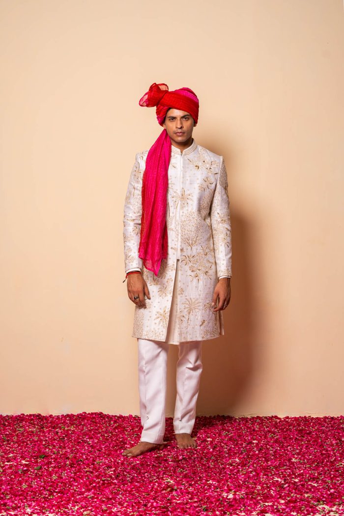 Shop White Sherwani | Tasveer Sherwani | houseofayushjain