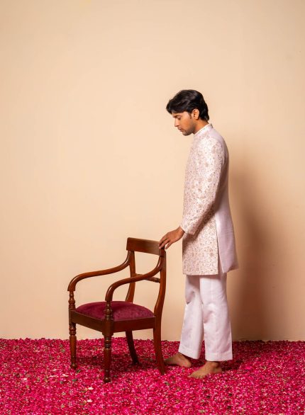 Shop Light Pink Sherwani | Aarzoo Sherwani | houseofayushjain