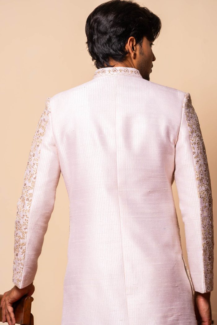 Shop Light Pink Sherwani | Aarzoo Sherwani | houseofayushjain