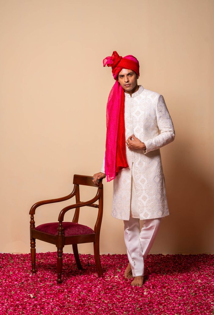 Roshan-Daan Sherwani | Wedding Sherwani | houseofayushjain