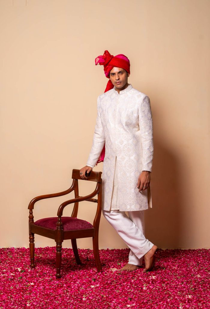 Roshan-Daan Sherwani | Wedding Sherwani | houseofayushjain