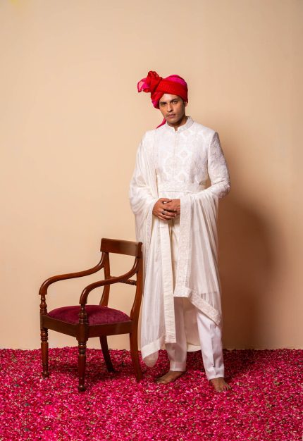 Roshan-Daan Sherwani | Wedding Sherwani | houseofayushjain