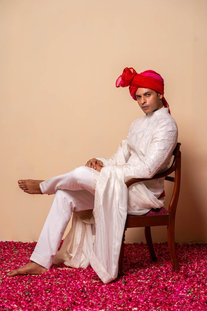 Roshan-Daan Sherwani | Wedding Sherwani | houseofayushjain