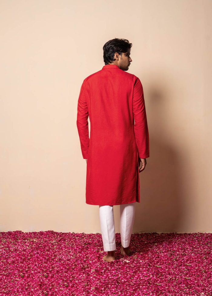 Shop Red Kurta | Roohafza Kurta in Delhi | houseofayushjain