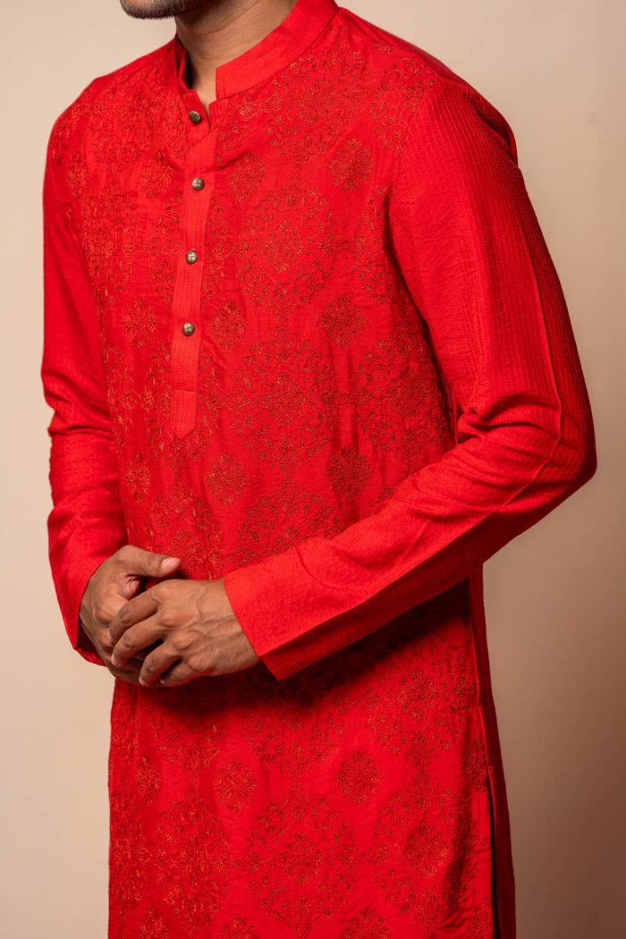 Shop Red Kurta | Roohafza Kurta in Delhi | houseofayushjain