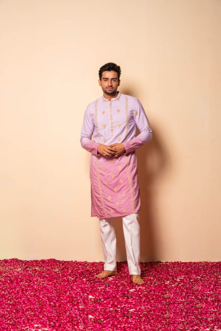 Shop Lavender Ombre Kurta | Kala-Khatta | houseofayushjain