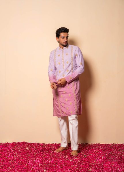 Shop Lavender Ombre Kurta | Kala-Khatta | houseofayushjain