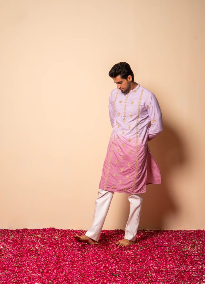 Shop Lavender Ombre Kurta | Kala-Khatta | houseofayushjain