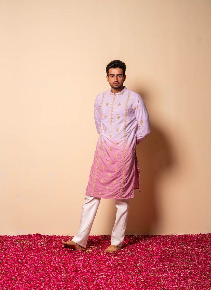 Shop Lavender Ombre Kurta | Kala-Khatta | houseofayushjain