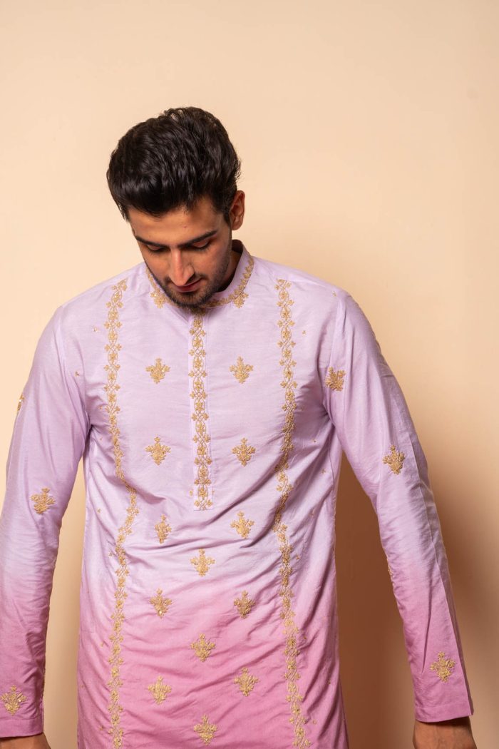 Shop Lavender Ombre Kurta | Kala-Khatta | houseofayushjain