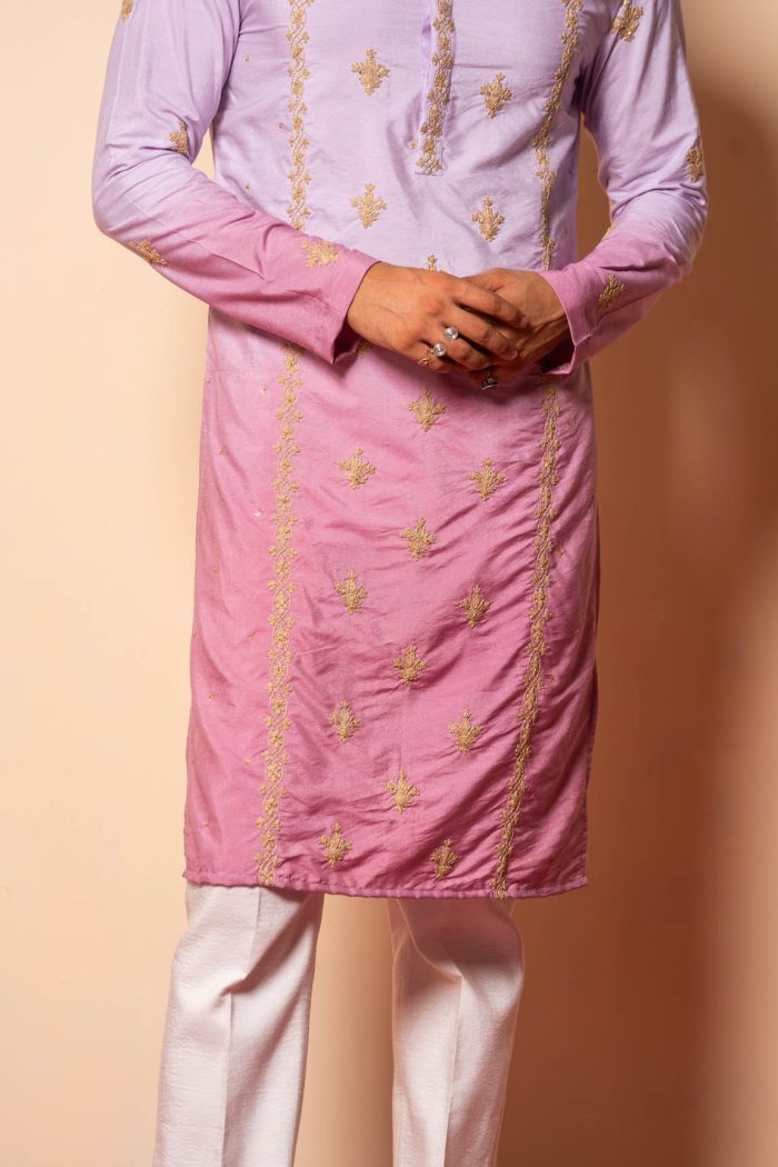 Shop Lavender Ombre Kurta | Kala-Khatta | houseofayushjain