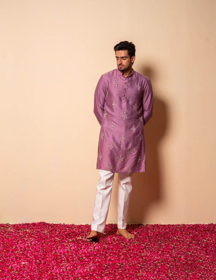 Shop Lavender Kurta | Jashn | Ethnic Store | houseofayushjain