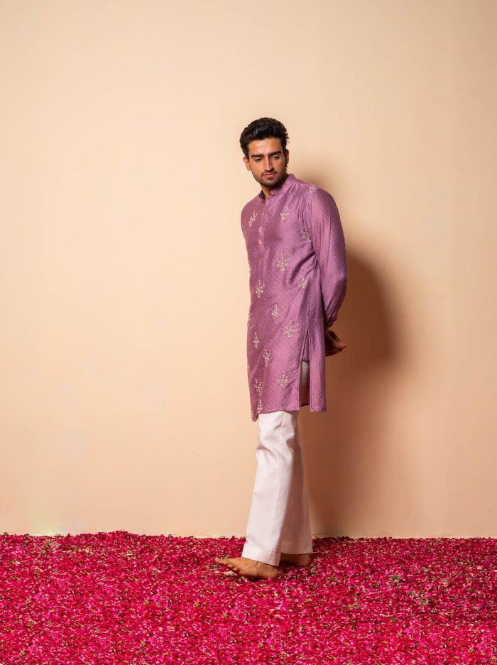 Shop Lavender Kurta | Jashn | Ethnic Store | houseofayushjain