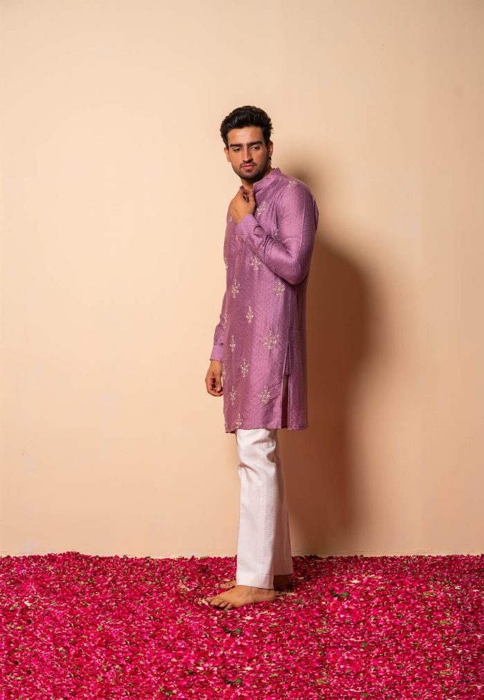 Shop Lavender Kurta | Jashn | Ethnic Store | houseofayushjain