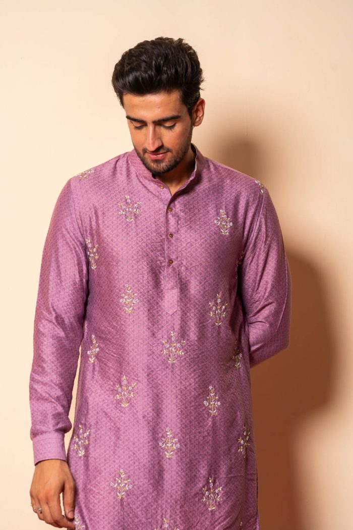 Shop Lavender Kurta | Jashn | Ethnic Store | houseofayushjain