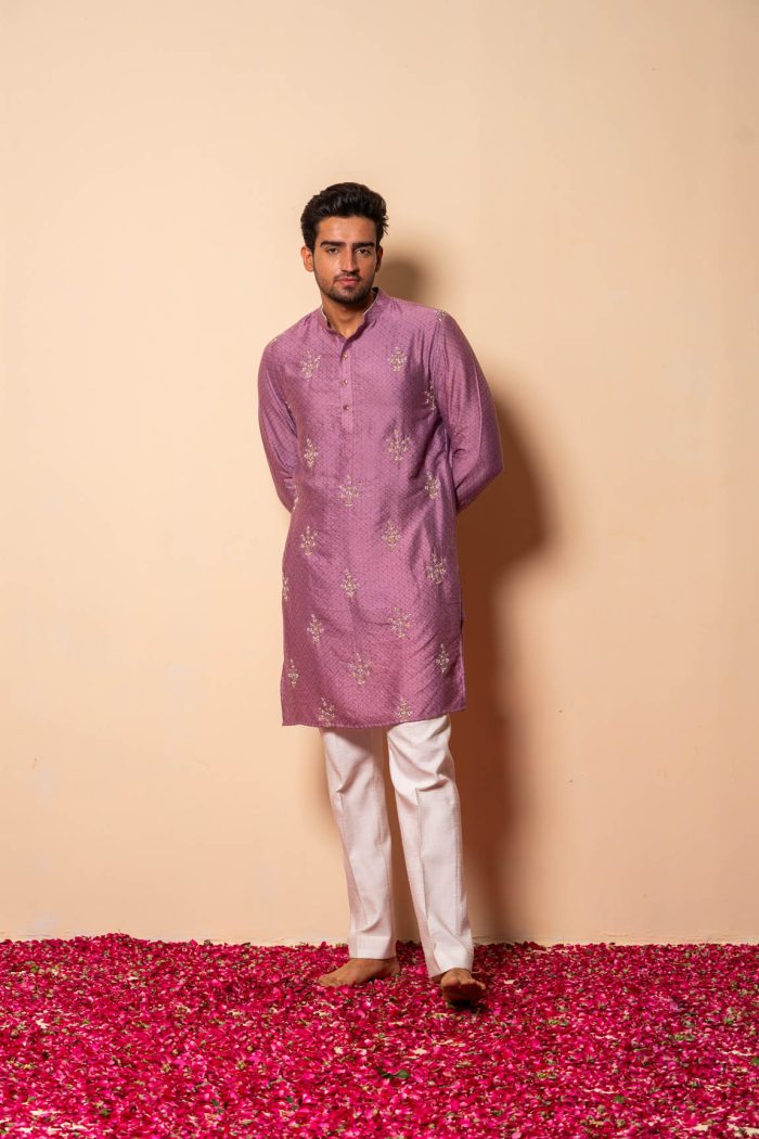 Shop Lavender Kurta | Jashn | Ethnic Store | houseofayushjain